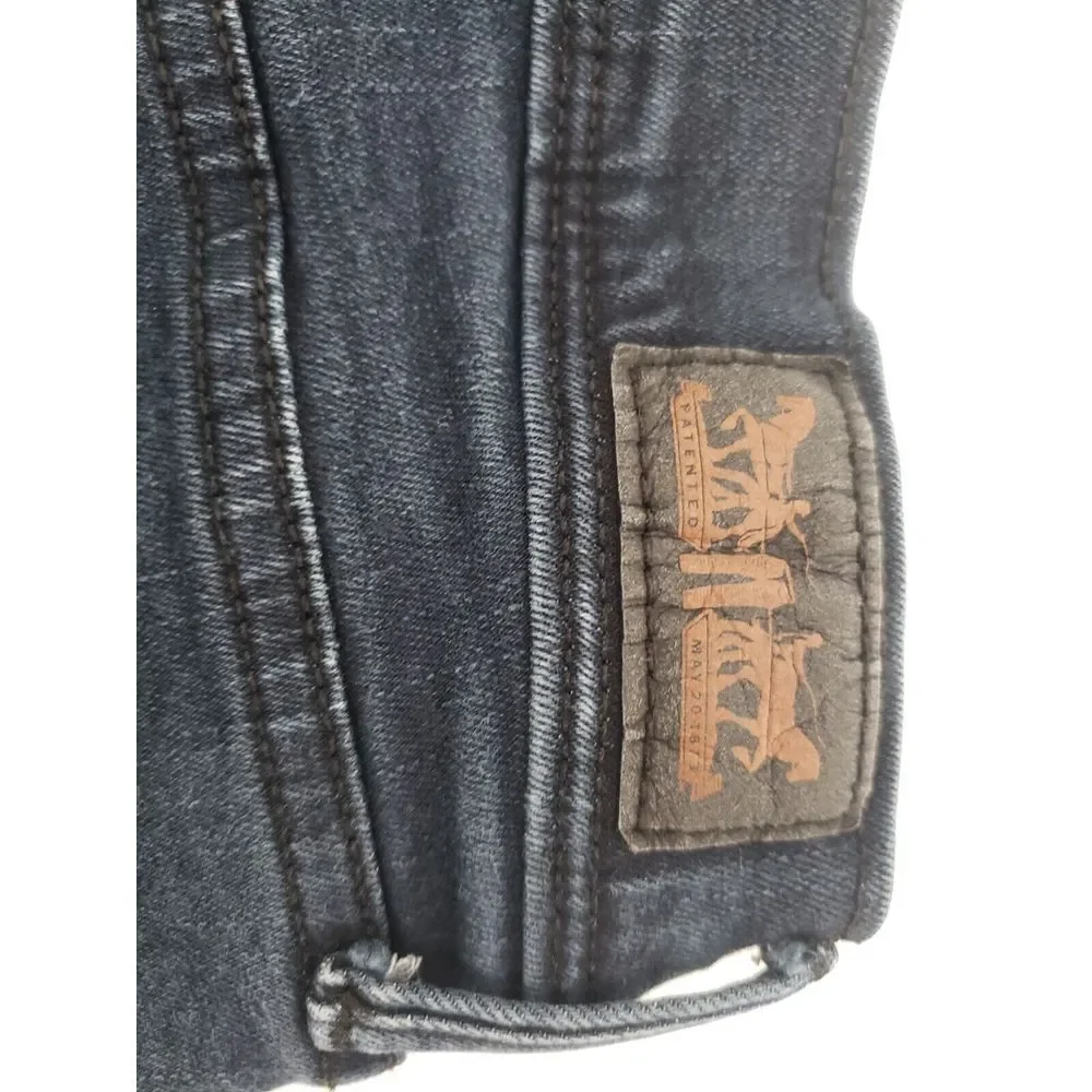 Levi's 512 Perfectly Slimming Skinny Jeans‎ Size 10 Women Blue Dark Wash Denim